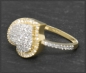 Preview: Herz Gold Ring mit 0,48ct Diamanten, 10 Karat