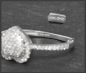 Preview: Herz Ring mit 0,45ct Diamanten, 10K Gold