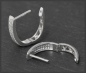 Preview: Diamant Creolen mit 0,30ct, 10K (10 Karat) Gelbgold, Weißgold Damen Ohrringe