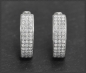 Preview: Diamant Ohringe 0,45ct, 10K Gold Creolen