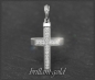 Preview: Kreuz Anhänger 0,12ct Diamanten, 10K Gold