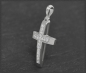 Preview: Kreuz Anhänger 0,12ct Diamanten, 10K Gold