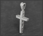 Preview: Kreuz Anhänger 0,23ct Diamanten, 10K Gold