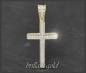 Preview: Kreuz Anhänger 0,23ct Diamanten, 10K Gold