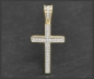 Preview: Kreuz Anhänger 0,23ct Diamanten, 10K Gold
