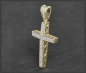 Preview: Kreuz Anhänger 0,23ct Diamanten, 10K Gold