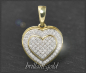 Preview: Anhänger 0,45ct Diamant Herz, 10K Gold
