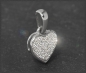 Preview: Herz Anhänger mit 0,10ct Diamanten, 10K Gold