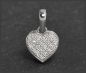 Preview: Herz Anhänger mit 0,10ct Diamanten, 10K Gold