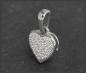 Preview: Herz Anhänger mit 0,10ct Diamanten, 10K Gold