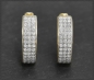 Preview: Diamant Ohringe 0,45ct, 10K Gold Creolen