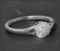 Preview: Brillant Ring 0,20ct, 10K Gold Bluff Solitärring