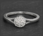 Preview: Brillant Ring 0,20ct, 10K Gold Bluff Solitärring