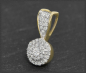 Preview: Diamant Anhänger mit 0,30ct, 10 Karat Gold