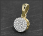 Preview: Diamant Anhänger mit 0,20ct, 10 Karat Gold