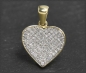 Preview: Anhänger Herz 0,40ct Diamanten, 10 Karat Gold