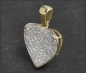 Preview: Anhänger Herz 0,40ct Diamanten, 10 Karat Gold
