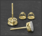 Preview: Diamant Ohrstecker 0,42ct, 10K Gold Ohrrige