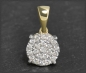Preview: Brillant Anhänger mit 0,35ct, Gleiter, 10K Gold