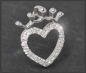 Preview: Diamant Herz Anhänger 0,40ct Brillanten, 10K Gold