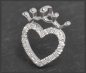 Preview: Diamant Herz Anhänger 0,40ct Brillanten, 10K Gold