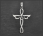 Preview: Kreuz Diamant Anhänger mit 0,35ct, 10K Gold