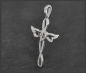 Preview: Kreuz Diamant Anhänger mit 0,35ct, 10K Gold