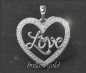 Preview: Herz Anhänger LOVE mit 0,30ct Diamanten