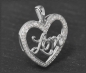 Preview: Herz Anhänger LOVE mit 0,30ct Diamanten