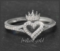 Preview: Herz & Krone Claddagh Ring 0,25ct, 10K Gold