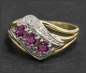 Preview: Diamant & Turmalin Cocktail Ring, 585 Gold