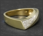 Preview: Diamant 585 Gold Ring, 0,15ct Lupenrein & River D