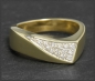 Preview: Diamant 585 Gold Ring, 0,15ct Lupenrein & River D