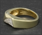 Preview: Diamant 585 Gold Ring, 0,15ct Lupenrein & River D