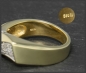 Preview: Diamant 585 Gold Ring, 0,15ct Lupenrein & River D