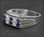 Preview: 1ct Diamant Brillant & Saphir 585 Gold Ring