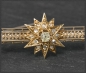 Preview: Diamant Brosche mit 0,80ct, 585 Gold, Antik Art Deco