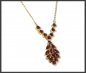 Preview: Vintage Gold Collier, 7ct rote Granate, um 1950