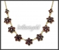 Preview: Antikes 333 Gold Collier, 14ct rote Granate