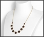 Preview: Antikes 333 Gold Collier, 14ct rote Granate