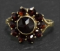 Preview: 3ct böhmische rote Granate Ring, 333 Gold, Antik