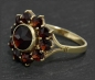 Preview: 3ct böhmische rote Granate Ring, 333 Gold, Antik