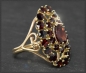 Preview: Granat 333 Gold Ring, 10ct rote Granate, Vintage