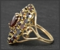 Preview: Granat 333 Gold Ring, 10ct rote Granate, Vintage