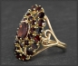 Preview: Granat 333 Gold Ring, 10ct rote Granate, Vintage