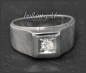 Preview: Diamant Ring, 0,14ct Brillant, aus 585 Weißgold