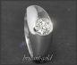 Preview: Diamant Ring 1,06ct, 750 Gold, Vintage um 1960