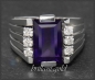 Preview: Diamant & Amethyst 4,30ct Cocktail Ring, 585 Gold