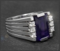 Preview: Diamant & Amethyst 4,30ct Cocktail Ring, 585 Gold