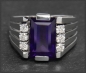 Preview: Diamant & Amethyst 4,30ct Cocktail Ring, 585 Gold